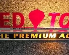 Vintage Red Top The Premium Ale Light Up Sign