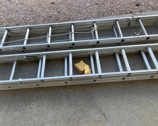 Two Aluminum Extension Ladders