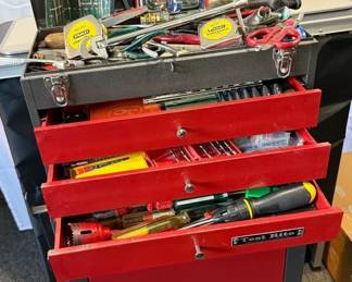 Test Rite Tool Box with a Variety of Tools