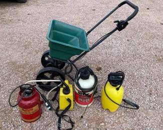 Push Type Fertilizer and Four Sprayers