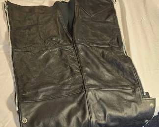 Womens Large Harley Davidson Leather Motorcycle Chaps