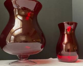 Partylite Red Globe Vase More