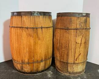 Vintage Wooden Barrels