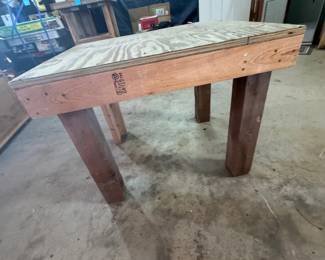 Sturdy Wooden Work Table