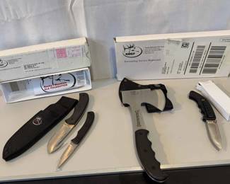 RMEF Knives and Hatchet