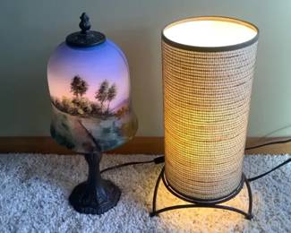 Two Small Table Lamps