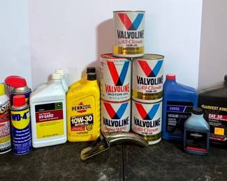 Vintage Valvoline Motor Misc. Types of Oils