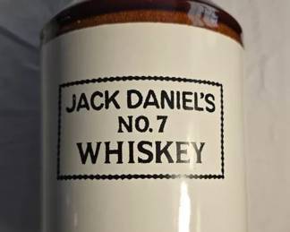 1 Gallon Jack Daniels No.7 Whiskey Stoneware Jug