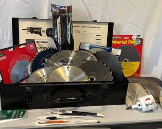 Saw Blades and Craftsman Case
