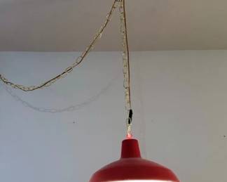 Red IndustrialStyle Pendant Light