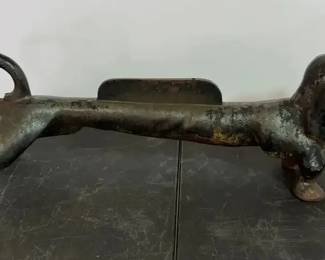 Vintage Cast Iron Dachshund Boot Shoe Scraper