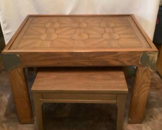 Two Wood End Tables
