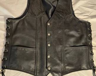 Mens XL Sturgis Leathers Vest