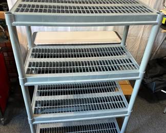 Plastic Four Shelf Unit