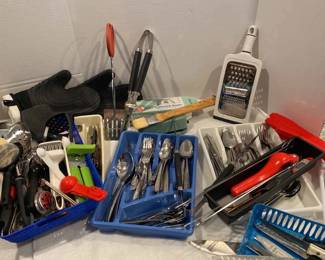 kitchen, Gadgets, Grilling Items And Silverware