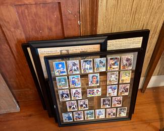 Upstairs Twin Room 
Framed sports ephemera 