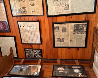 Upstairs Twin Room 
Framed album covers