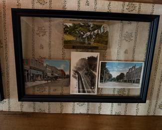Hallway
Postcards framed
