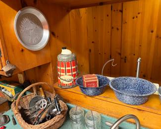 Kitchen 
Vintage kitchen enamelware