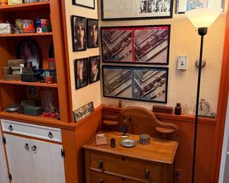 Cash out Room
Commode
Beatles albums framed