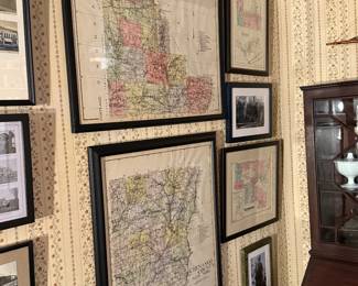 Front Room 
Framed vintage maps-Madison Co, Chenango Co