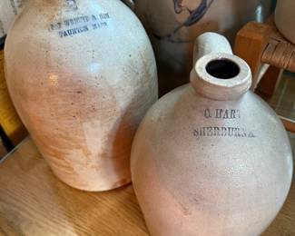 Hallway 
Hart-Sherburne jug
Wright-Taunton Mass jug