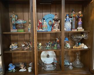 Lenox Birds, Jim Shore, Curio Cabinet