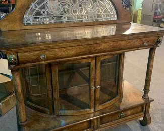 Gorgeous dining hutch, high end. 