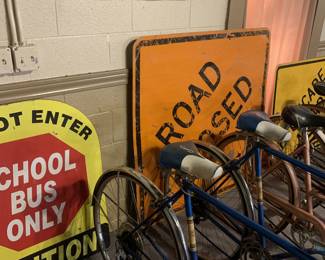 Big selection of road signs