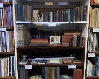 Books of all types, organized by subject