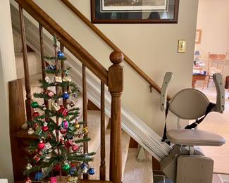 Bruno chair lift - straight configuration for 17 stairs.