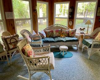 Beautiful wicker furniture.