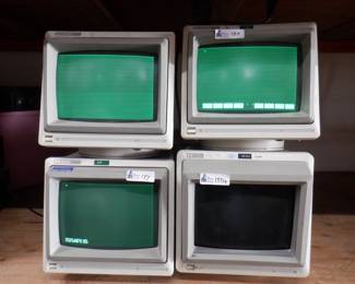 Lot of 4 HP Vintage Monitor Displays including 3x HP 2394A, 1x 35741A