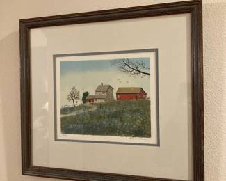 Farmed & Matted Farmstead Print by Mark Sheldon 