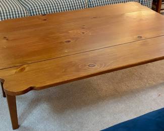 Broyhill Knotty Pine Drop Leaf Coffee Table