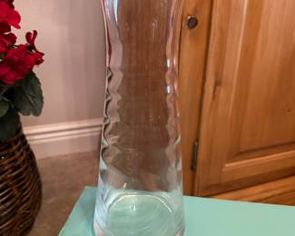 Tiffany & Co. Blown Clear Glass Vase
