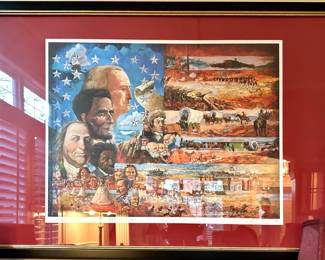 Framed & Matted Print "American Pioneers" by Aleks Kargopoltsev
