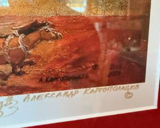 Framed & Matted Print "American Pioneers" by Aleks Kargopoltsev
