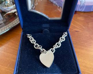 Swarovski Heart Pendant Chain Necklace