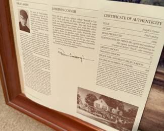 Framed Print "Joseph's Corner" by Paul Landry