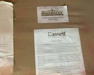 Bassett Red Upholstered Loveseat