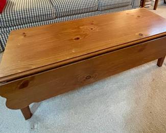 Broyhill Knotty Pine Drop Leaf Coffee Table