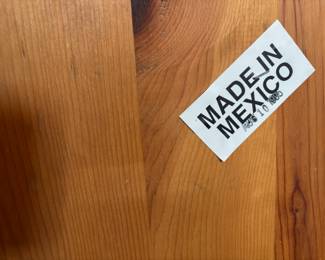 Knotty Pine Traditional Farmhouse Style Dining Set – Made in Mexico