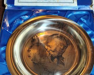 Sterling Norman Rockwell plate.
