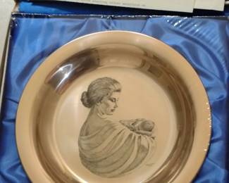 Sterling engraved plate.