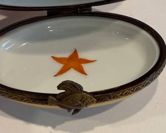 Rochard Limoges Hand-Painted Fish Trinket Box - Asking $75 