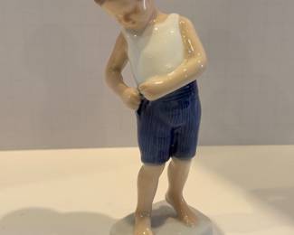 Bing & Grøndahl Porcelain Figurine of Boy in Shorts - asking $99 