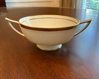 Golden Heritage by Minton
12 Dinner plates
12 Salad plates
12 Bread and butter plates
13 Footed cups
13 Cup saucers
12 Cream soup bowls
12 cream soup bowl saucers - Asking $399 - Will consider offers.