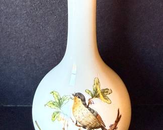 Herend Hungary Handpainted Vase with Bird and Butterfly Motif - Asking $149 - Will consider offers.