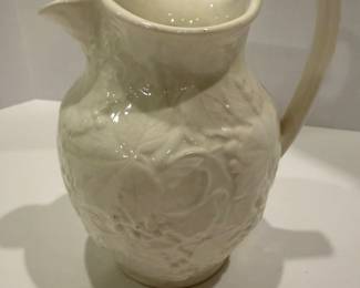 Wedgwood Etruria & Barlaston Embossed White Pitcher - Asking $49 